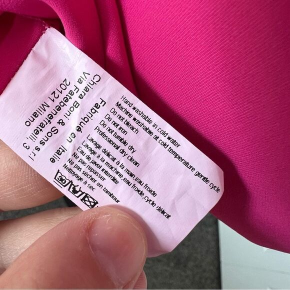 Sz 36 CHIARA BONI LA PETITE ROBE Vissia Off-Shoulder Shirred-Sleeve Mini Dress - Picture 10 of 12